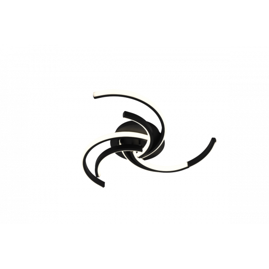 Люстра світлодіодна акрилова Sirius LCD3002 BK чорна  фото № 3