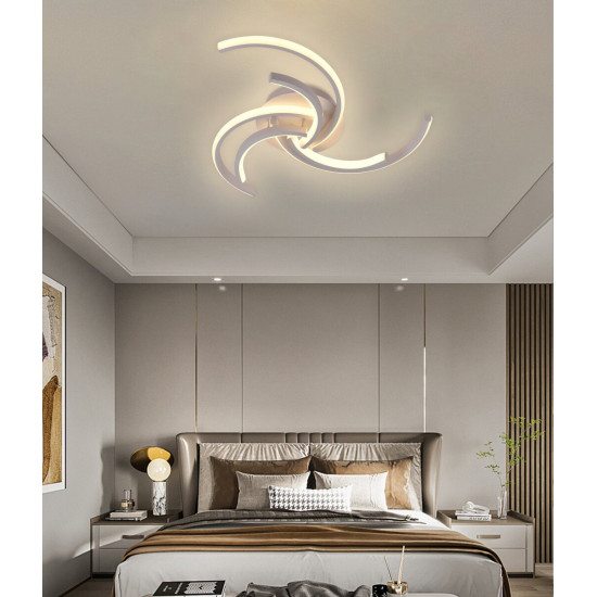 Люстра світлодіодна акрилова Sirius LCD3002 WT біла  фото № 5