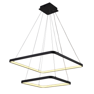 Люстра підвісна світлодіодна Sirius LCD3018 BK чорна