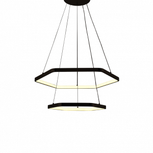 Люстра підвісна світлодіодна Sirius LCD3025 BK чорна