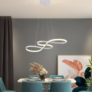 Люстра підвісна світлодіодна Sirius LCD3054 WT біла