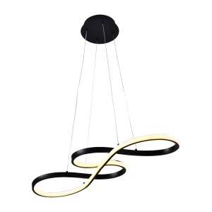 Люстра підвісна світлодіодна Sirius LCD3054 BK чорна