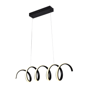 Люстра підвісна світлодіодна Sirius LCD3055 BK чорна