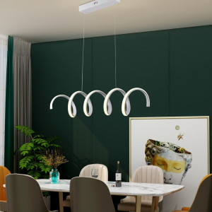 Люстра підвісна світлодіодна Sirius LCD3055 WT біла