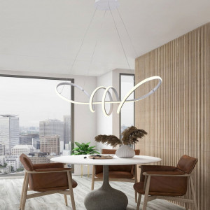 Люстра підвісна світлодіодна Sirius LCD3056 WT біла