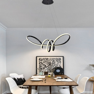 Люстра підвісна світлодіодна Sirius LCD3056 BK чорна