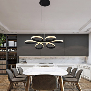 Люстра підвісна світлодіодна Sirius LCD3061 BK чорна