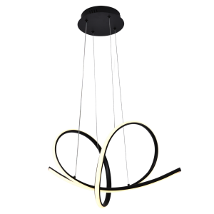 Люстра підвісна світлодіодна Sirius LCD3063 BK чорна