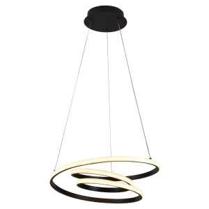 Люстра підвісна світлодіодна Sirius LCD3067 BK чорна