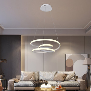 Люстра підвісна світлодіодна Sirius LCD3067 WT біла