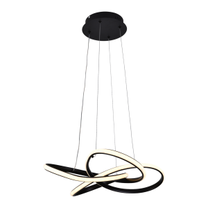 Люстра підвісна світлодіодна Sirius LCD3069 BK чорна