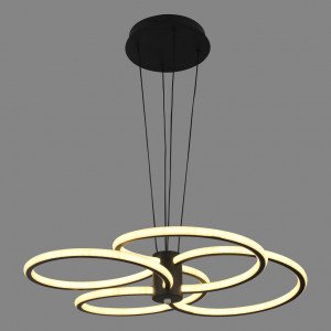 Люстра підвісна світлодіодна Sirius LCD3076 BK чорна