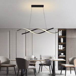 Люстра підвісна світлодіодна Sirius LCD3082 BK чорна