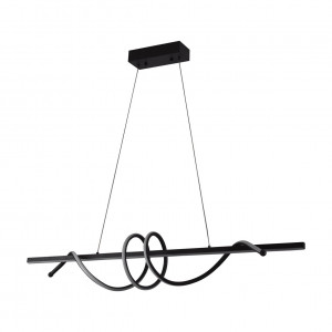 Люстра підвісна світлодіодна Sirius LCD3086 BK чорна