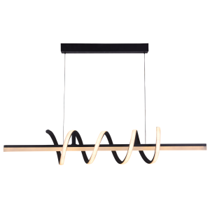 Люстра підвісна світлодіодна акрилова Sirius LCD3087 BK чорна