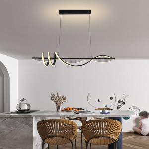 Люстра підвісна світлодіодна акрилова Sirius LCD3088 BK чорна