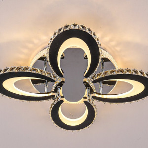 Люстра світлодіодна акрилова Sirius GLX-23503-4H 168W Chrome+ Black