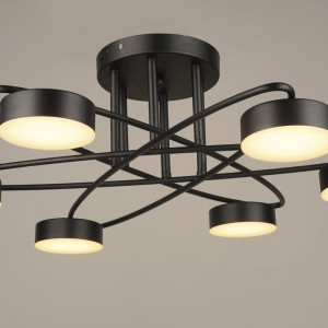 Люстра світлодіодна акрилова Sirius B N4248/6 BK 84W