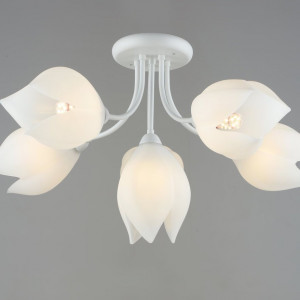 Люстра стельова Sirius B N6117/6 WT біла