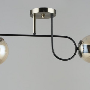 Люстра стельова Sirius B A4243/2 BK+AB на 2 плафони