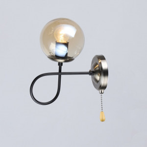 Бра настінне Sirius B A4243/1W BK+AB