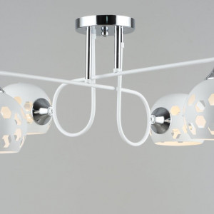 Люстра металева Sirius B A4244/4 WT+CR на 4 плафони