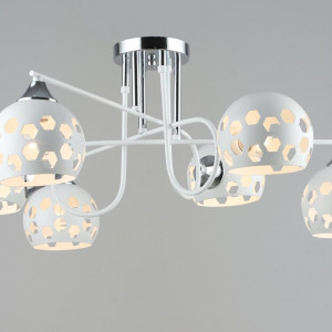 Люстра металева Sirius B A4244/6 WT+CR на 6 плафонів