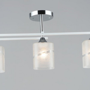 Люстра стельова Sirius B A4257/3 WT+CR на 3 плафони