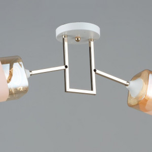 Люстра стельова Sirius B K2183/2 WT+FGD на 2 плафони