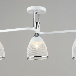 Люстра стельова металева Sirius B N6218/3 WT+CH