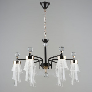 Люстра підвісна класична Sirius B NH6172/6 COFFEE+FGD 72W