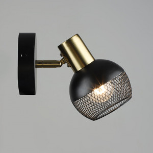 Бра настінне Sirius B N6237/1 BK+COP з поворотнім механізмом