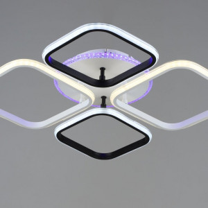 Люстра світлодіодна акрилова Sirius B YH1048/4 WT+BK