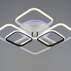 Люстра світлодіодна акрилова Sirius B YH1048/6 WT+BK