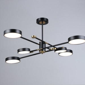 Люстар світлодіодна акрилова Sirius B YH1124/6 BK+COP