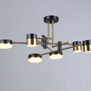 Люстар світлодіодна акрилова Sirius B YH1126/6 BK+COP