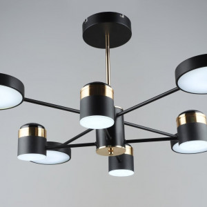 Люстра світлодіодна акрилова Sirius B YH1102/4+4 BK+FGD