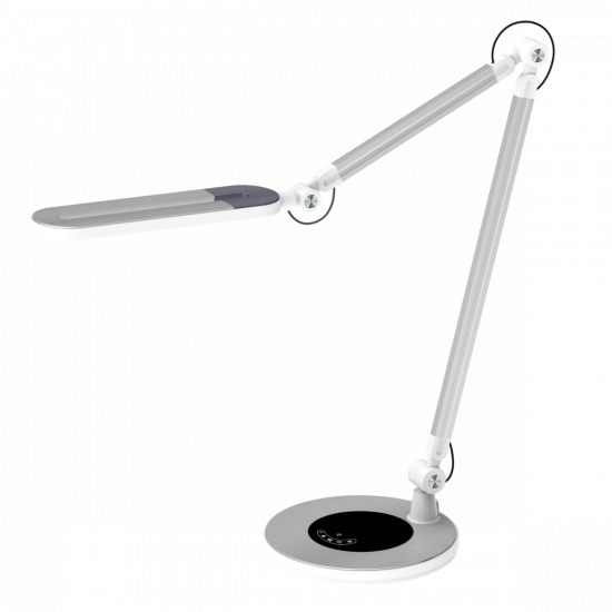 Лампа настільна світлодіодна гнучка Sirius BL-1221 срібна  фото № 6