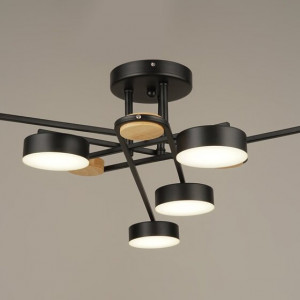 Люстра світлодіодна акрилова Sirius B N4498/6 BK чорна