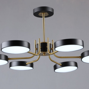 Люстра світлодіодна в стилі лофт Sirius B N6371/6 BK+COP