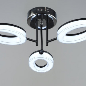 Люстра світлодіодна акрилова Sirius B YH1100/3 BK+CH