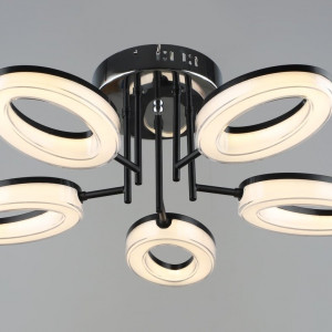 Люстра світлодіодна акрилова Sirius B YH1100/5 BK+CH