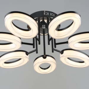 Люстра світлодіодна акрилова Sirius B YH1100/7 BK+CH