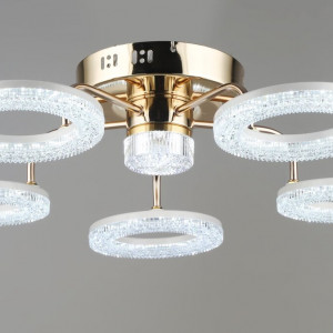 Люстра світлодіодна акрилова Sirius B YH1191/5+1 FGD+WT