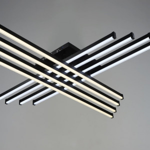 Люстра світлодіодна акрилова Sirius B YH1038/8 чорна