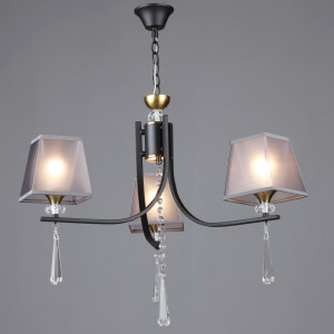 Люстра класична підвісна Sirius B NH6444/3 BK+COP Люстра класична підвісна Sirius B NH6444/3 BK+COP