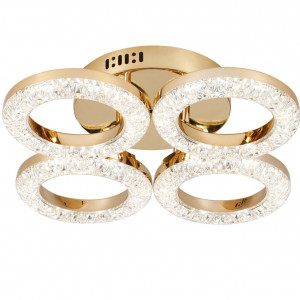 Люстра світлодіодна акрилова Sirius 2723/4 GD 32W*2