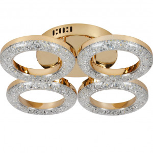 Люстра світлодіодна акрилова Sirius 2723/4 GD 32W*2