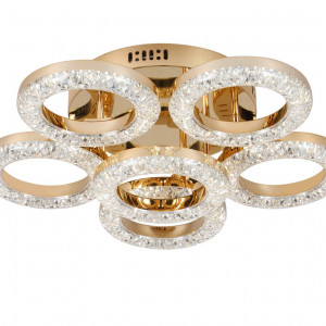 Люстра світлодіодна акрилова Sirius 2723/5+1 GD 48W*2