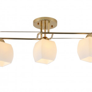Люстра стельова Sirius 07003/2+1 GD на 3 плафона